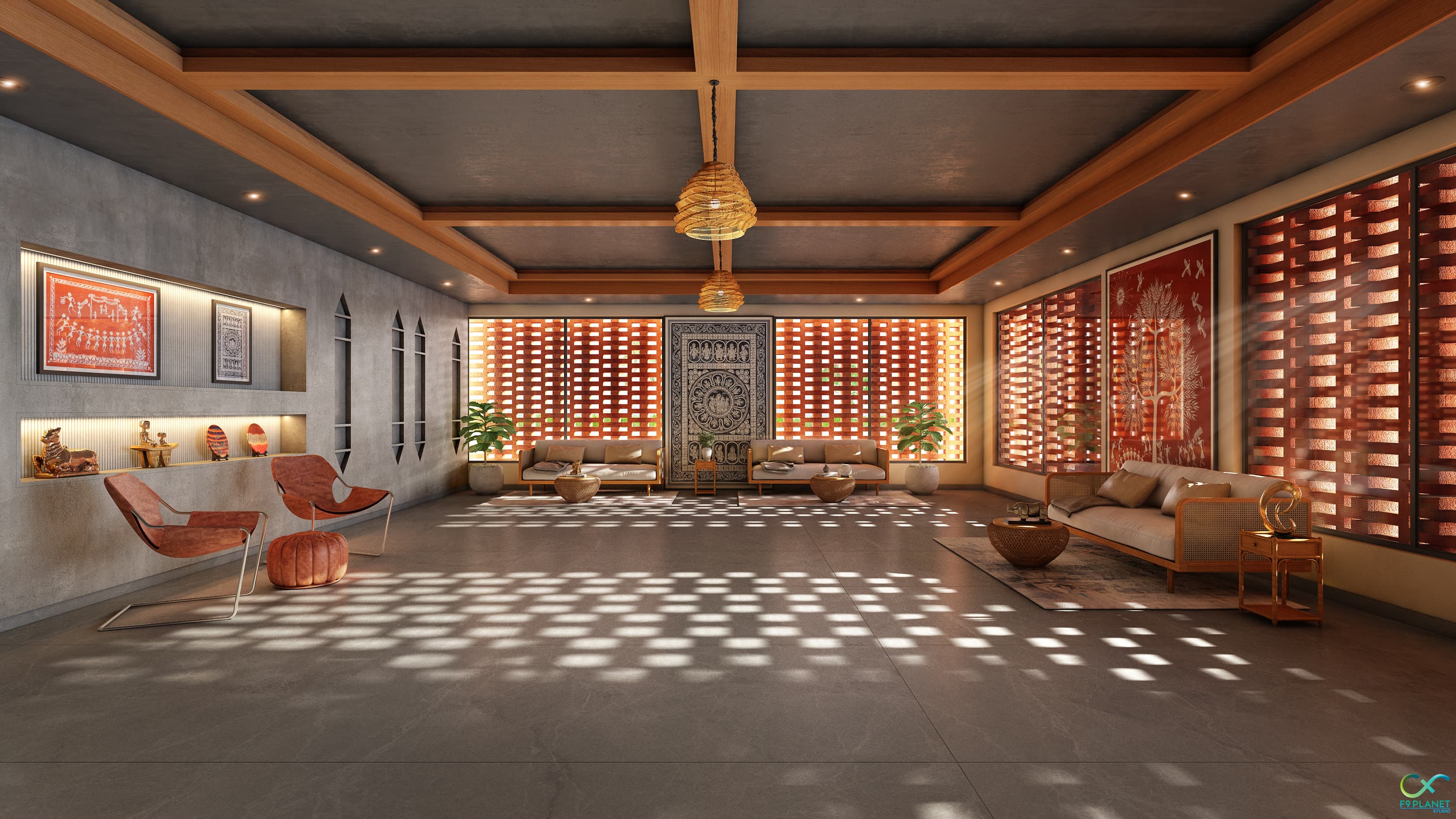 Motif inspired by Jagannath culture at Codename Sanskruti
